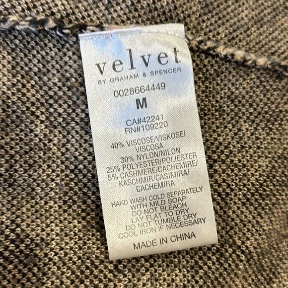 Y2K SPENCER & GRAHAM LEOPARD ANIMAL PRINT CASHMERE BLND VELVET DRESS TUNIC SZ M - Picture 8 of 8